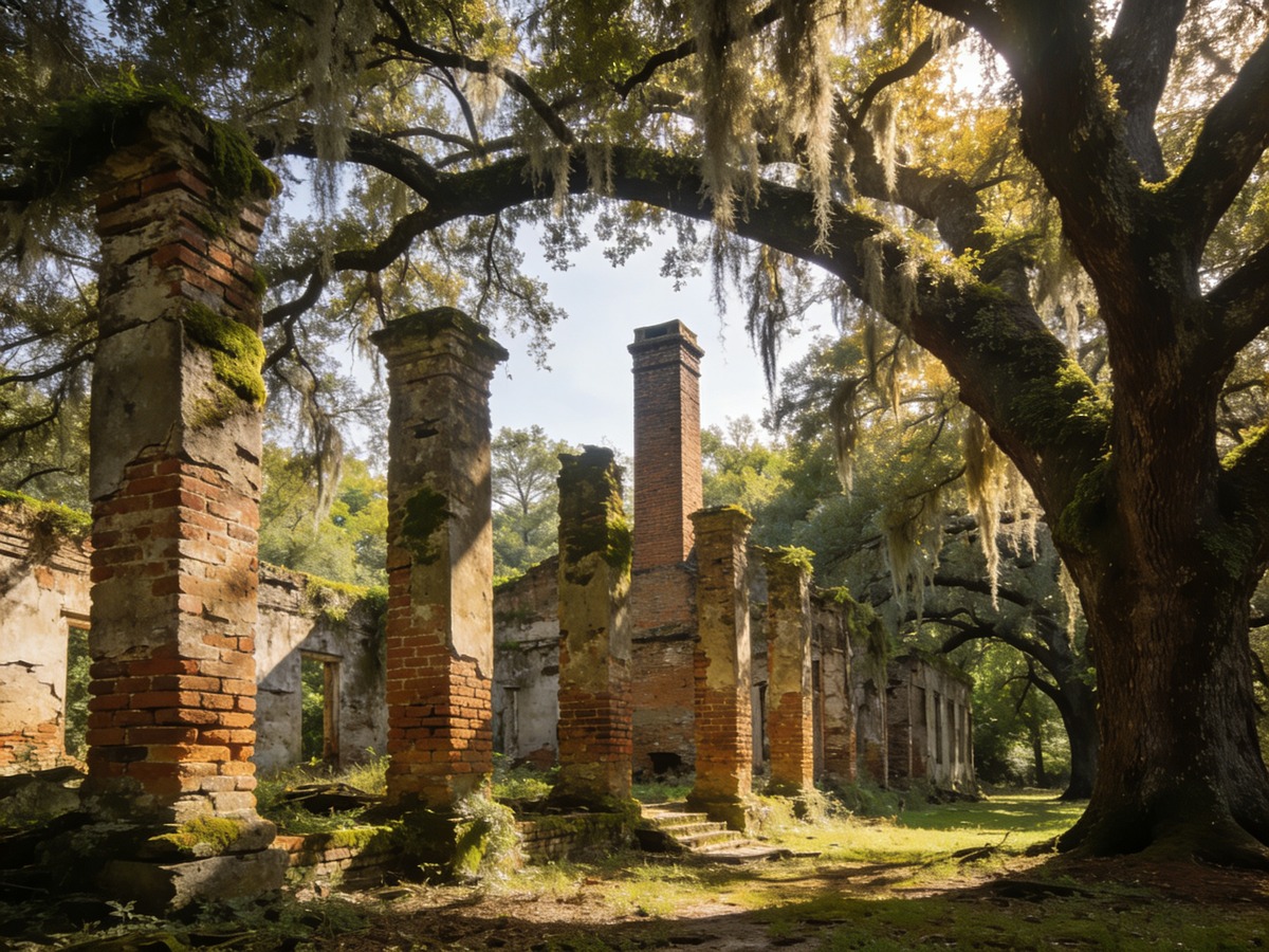 Geisterstädte USA: Die 7 schönsten Ghost Towns 2026 8 Ruinen der ehemaligen Alabama-Hauptstadt Cahawba