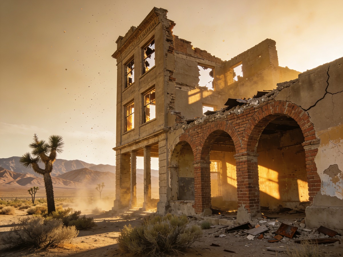 Geisterstädte USA: Die 7 schönsten Ghost Towns 2026 3 Geisterstadt Rhyolite in Nevada am Rande des Death Valley