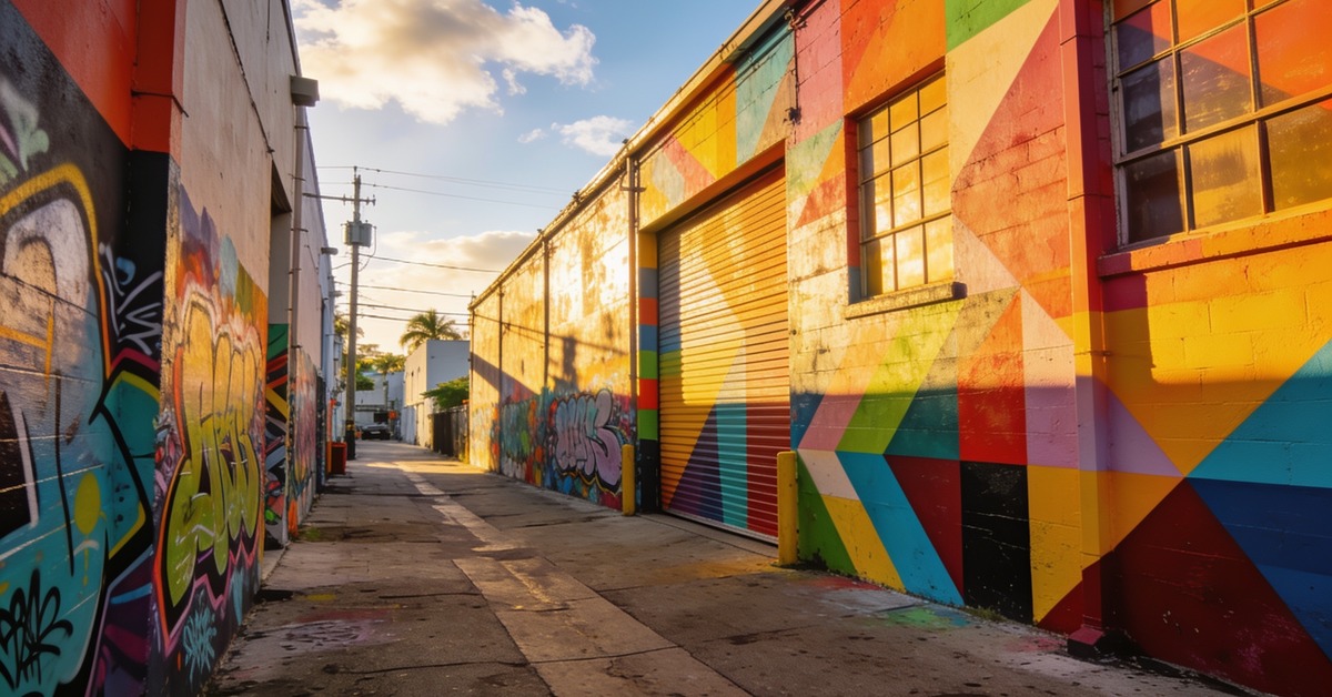 Wynwood Walls: bunte Street-Art-Murals an Lagerhauswänden in Miami